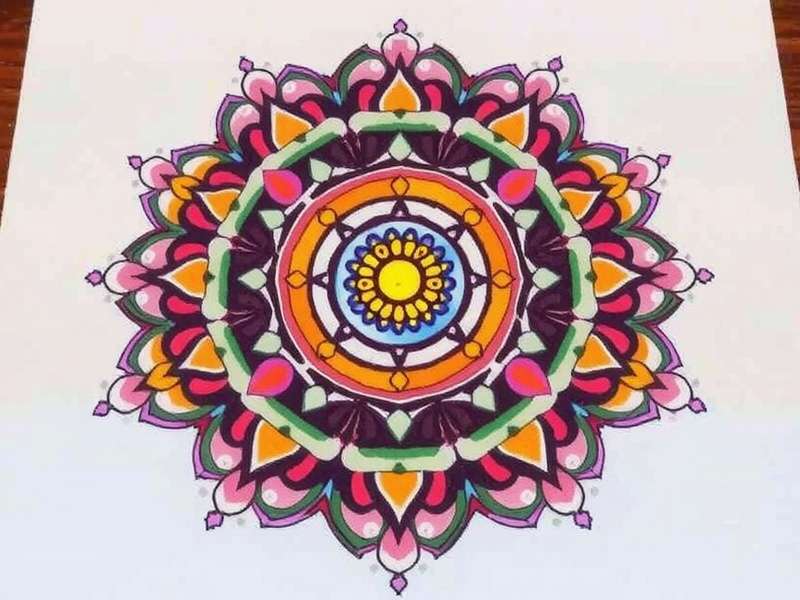 Diwali Special Mandala in Spiritual Mandala Craft